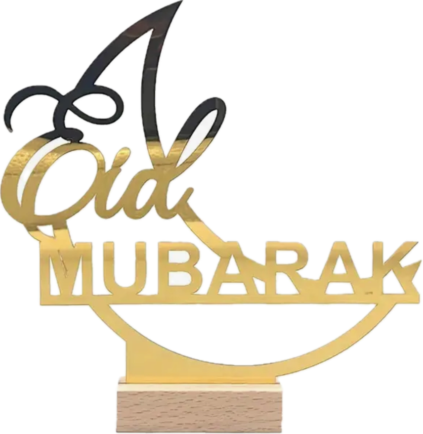 Acrylic Eid Mubarak Sign - Taqwa Boutique