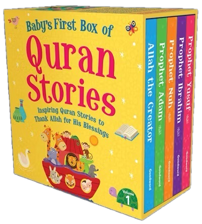 Baby's First Box of Quran Stories Volume 1 (Set of 5 Board Books) - Taqwa Boutique
