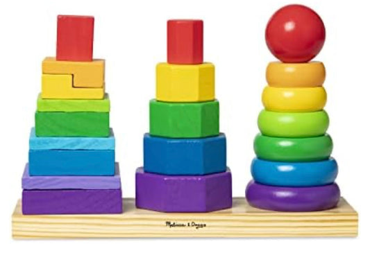 Wooden Geometric Stacker - Taqwa Boutique