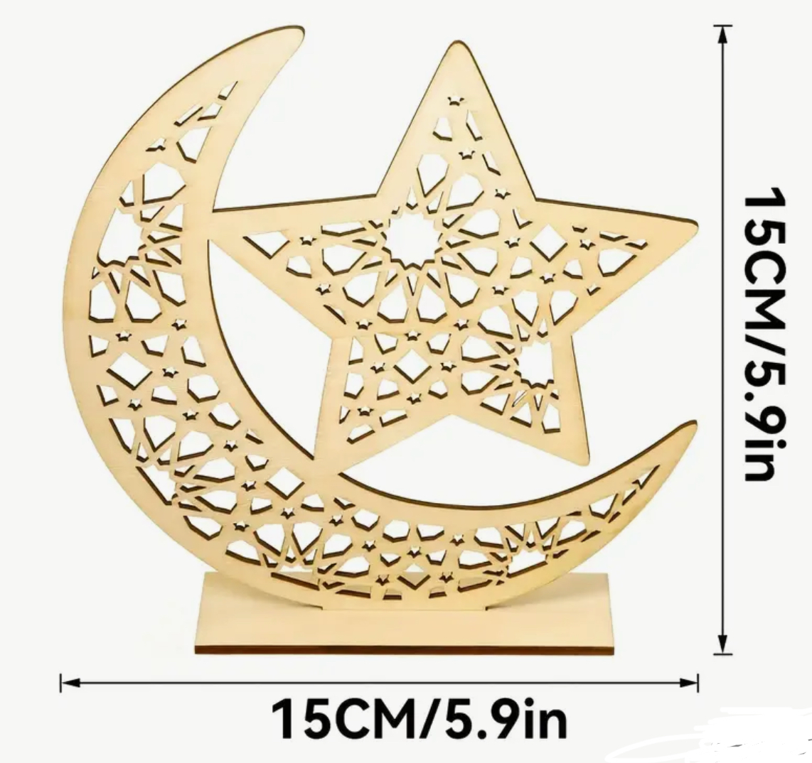 Wooden table décor - Taqwa Boutique